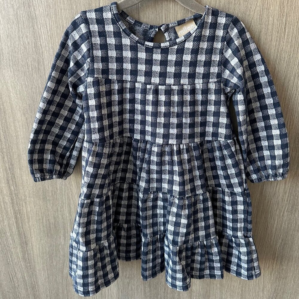 Milon Dress Plaid Gingham - Size 3